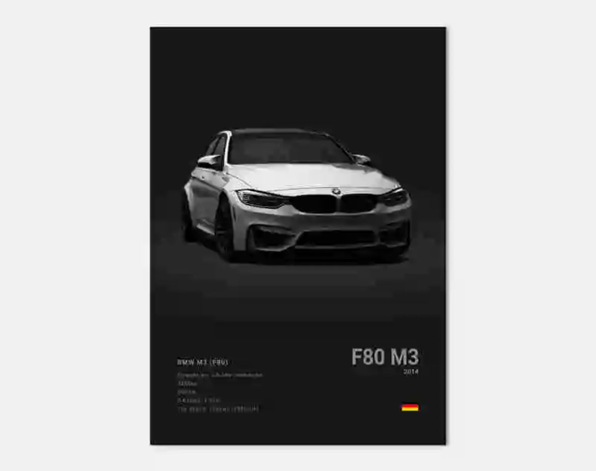 Poster BMW M3 (F80)