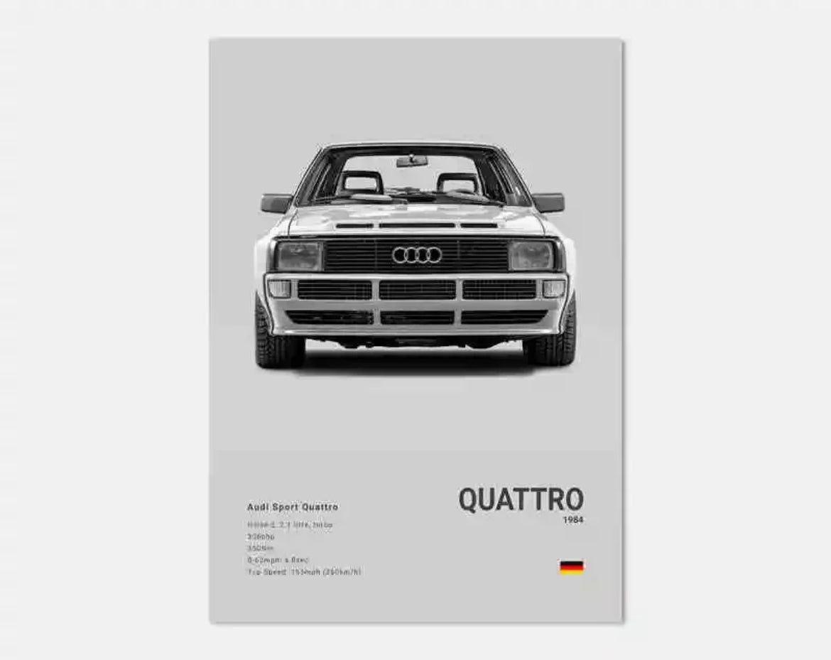 Poster Audi Quattro - 0
