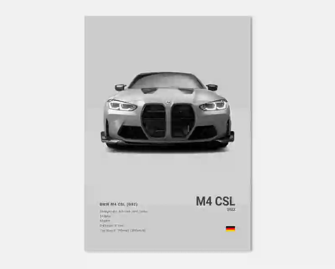 Poster BMW M4 CSL