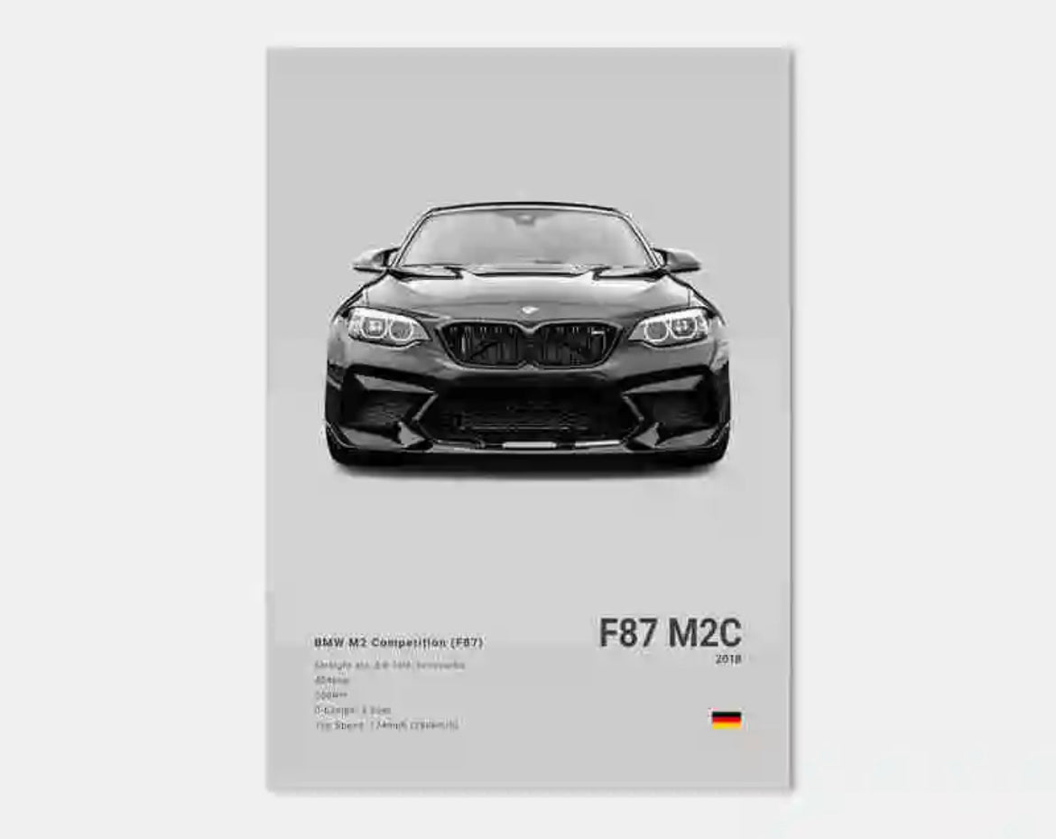 Poster BMW M2 COMPETITION (F87) - 0