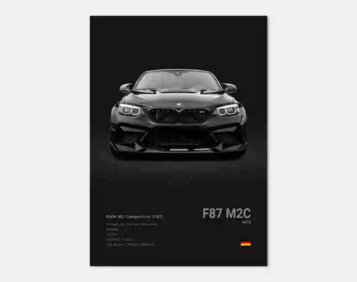 Poster BMW M2 COMPETITION (F87)