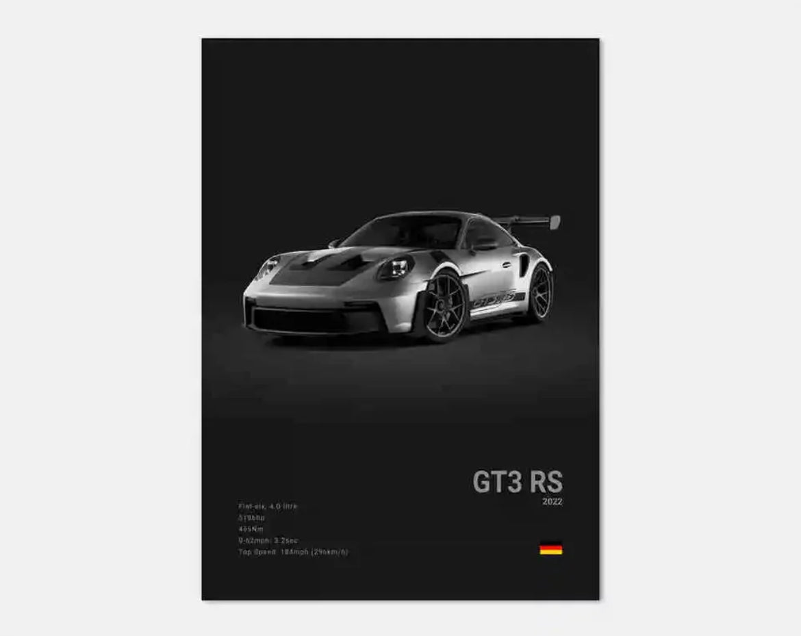 Poster PORSCHE 992 GT3 RS №2 - 0