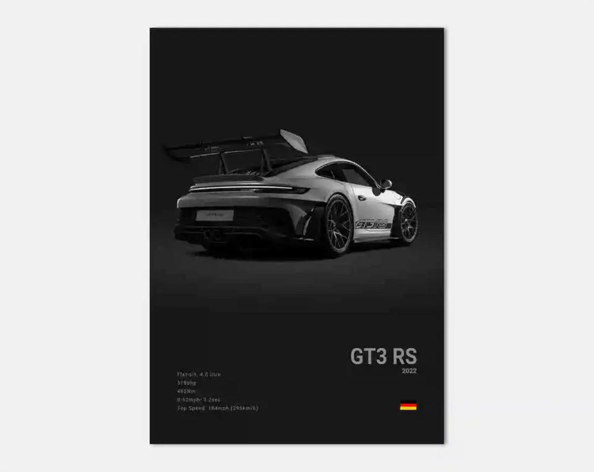 Poster PORSCHE 992 GT3 RS №1