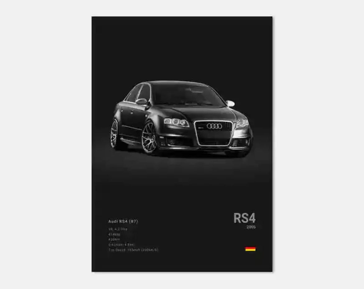 Poster Audi RS4 B7