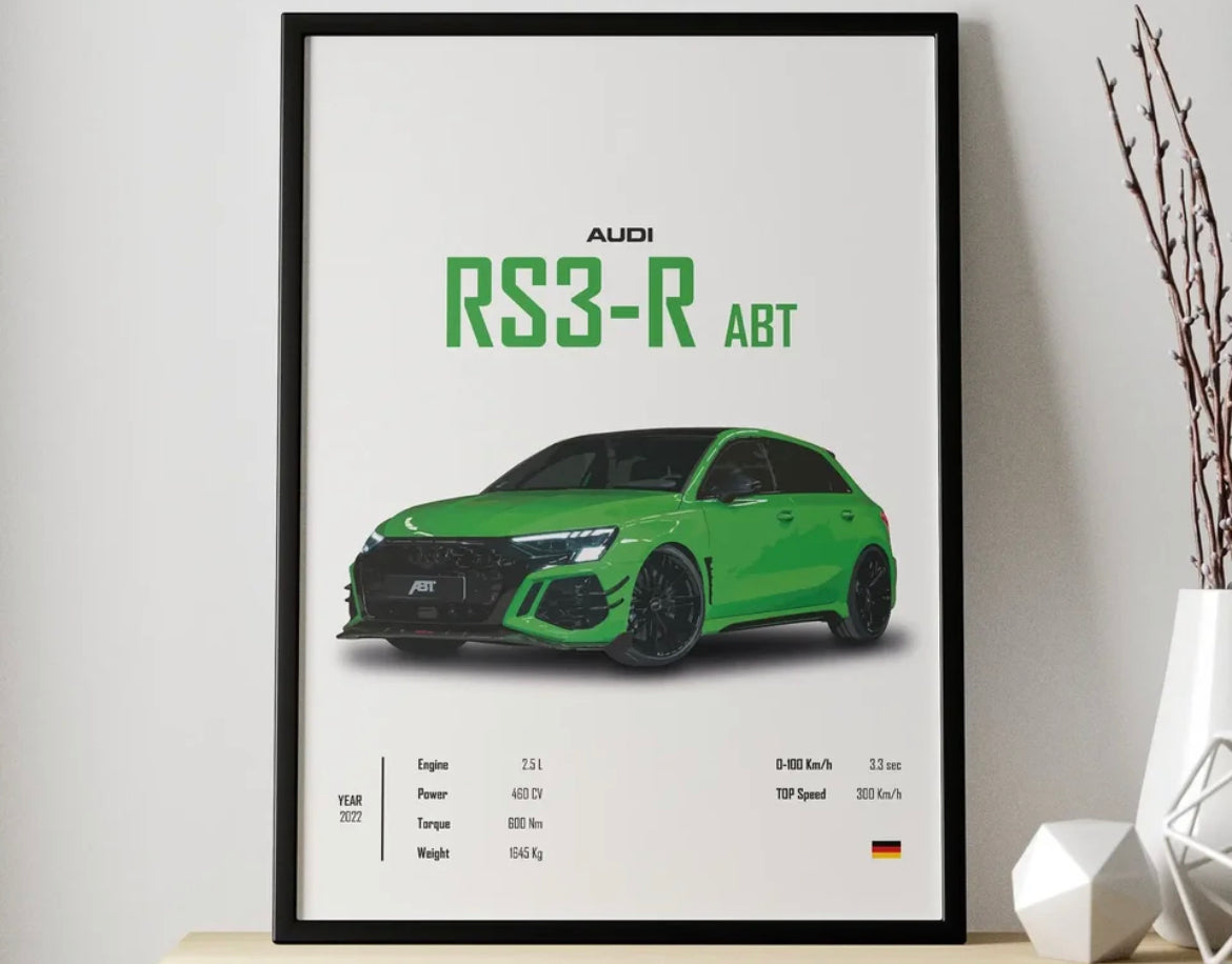 Poster Audi RS3-R ABT