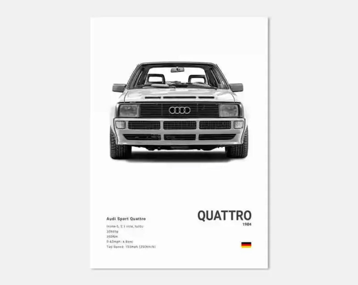 Poster Audi Quattro
