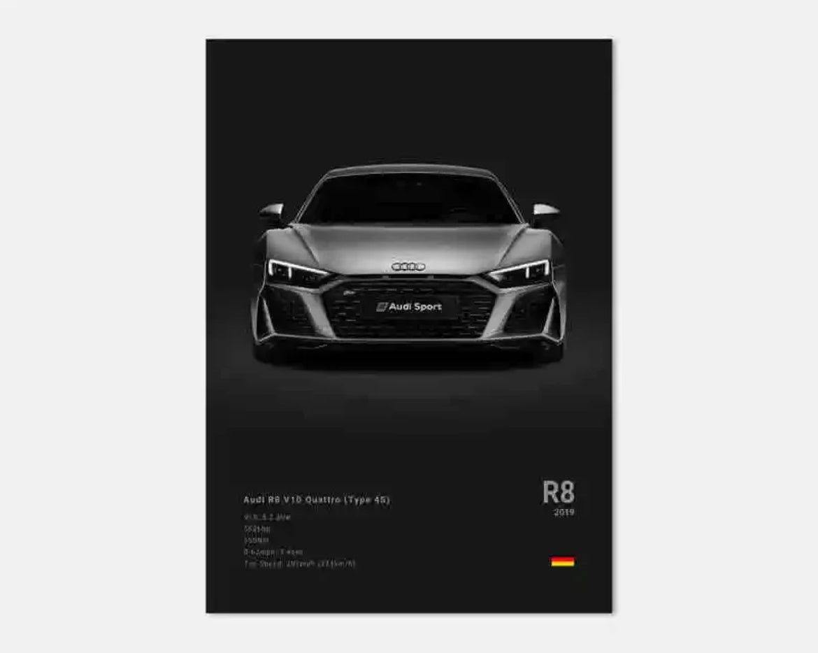 Poster Audi R8 V10
